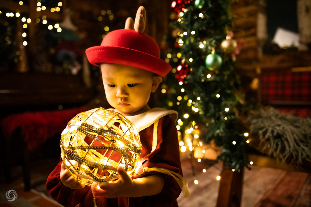 Christmas studio shoot